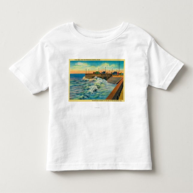 Camiseta Infantil Marés altas em PromenadeSeaside, OU (Frente)