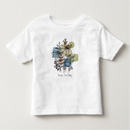 Camiseta Infantil Margarida Rabiscada em Tinta e Aquarela