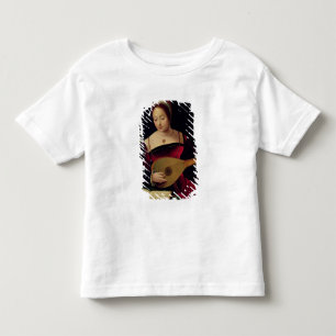 Camiseta Infantil Maria Madalena que joga o alaúde