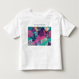Camiseta Infantil Marinha Colorida Peixes-Fécula do Mar