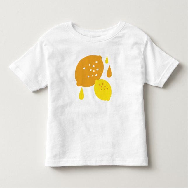 Camiseta Infantil Marinho Blue Lemon Art - Refrescando o Citrus Desi (Frente)