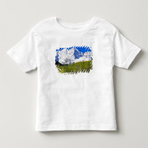 Camiseta Infantil Maroon Bells com floresta de álamo outonal.
