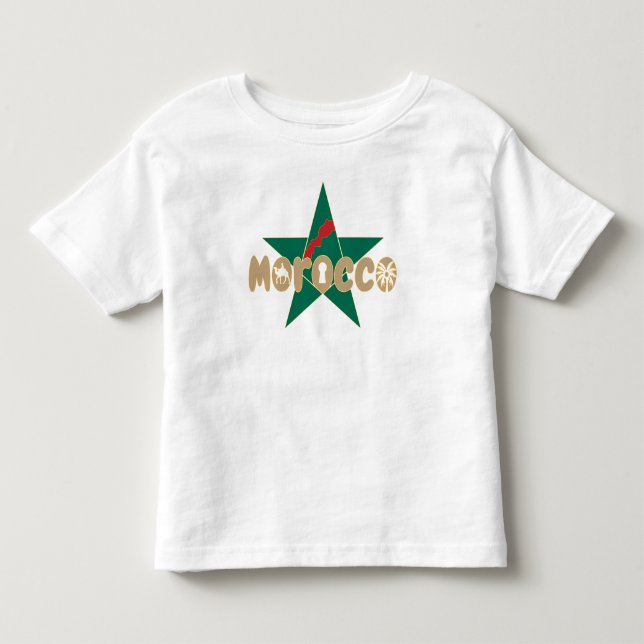 Camiseta Infantil Marrocos é a identidade, transmitida com orgulho (Frente)