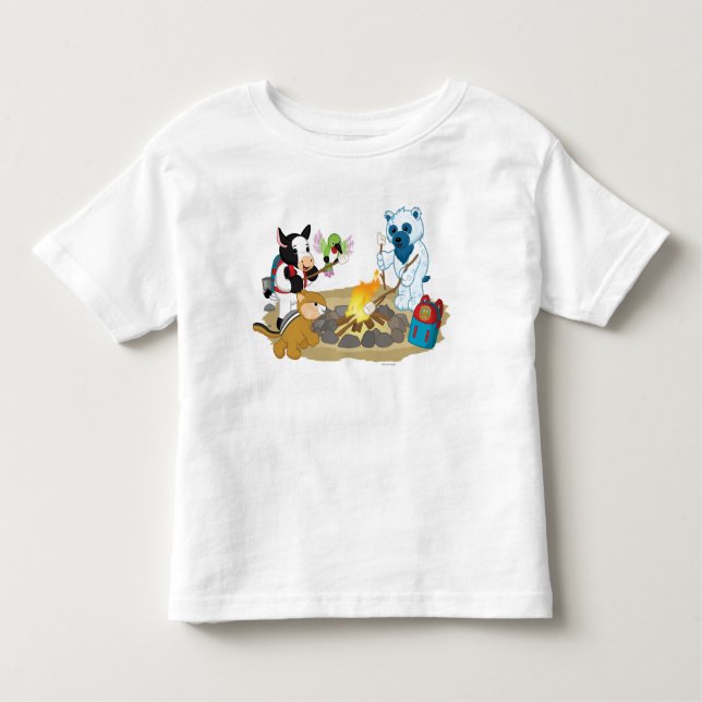 Camiseta Infantil Marshmallows da fogueira de Webkinz | (Frente)