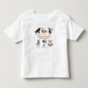 Camiseta Infantil MARSUPIAIS - Vida selvagem - Animais ameaçados -