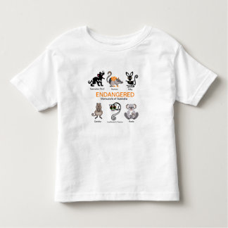 Camiseta Infantil MARSUPIAIS - Vida selvagem - Animais ameaçados -