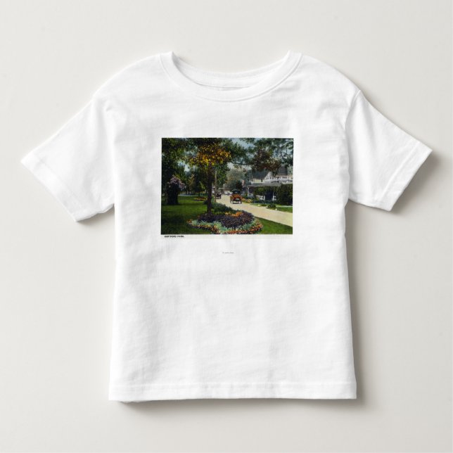 Camiseta Infantil Martha's Vineyard, vista do parque de Hartford (Frente)