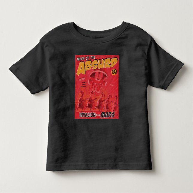 Camiseta Infantil MARVIN, A Invasão Retroativa MARTIAN™ Da Mars Comi (Frente)