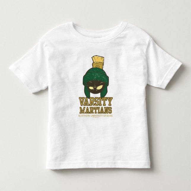 Camiseta Infantil MARVIN, O MARTIAN™ Varsity Collegiate Graphic (Frente)