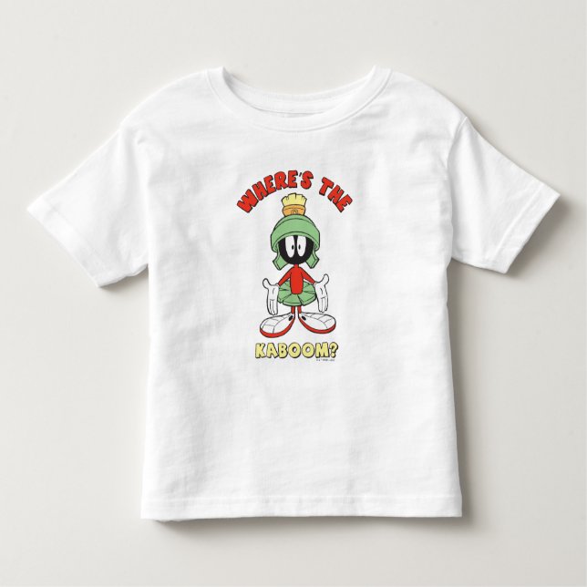Camiseta Infantil MARVIN THE MARTIAN™ Onde está o Kaboom? (Frente)