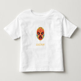 Camiseta Infantil Máscara de desenho animado de Lucha Libre Arte da