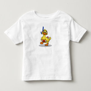 Camiseta Infantil Máscara de snorkeling vestindo patos   escolher co