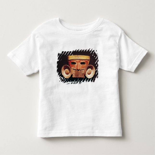 Camiseta Infantil Máscara humana, de Teotihuacan (Frente)