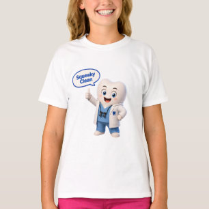 Camiseta Infantil Mascote do Dente Limpo