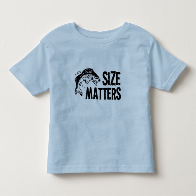 Camiseta Infantil Matérias do tamanho! Design engraçado da pesca (Frente)
