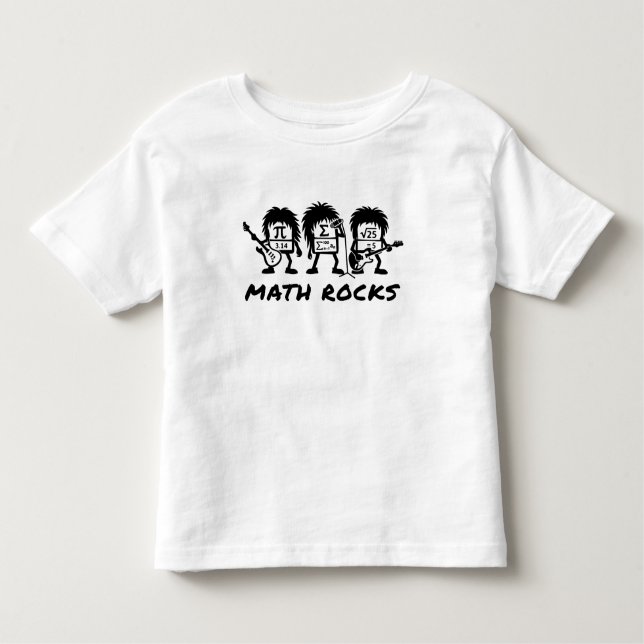 Camiseta Infantil Math Rocks Academic Rock Band Humor (Frente)