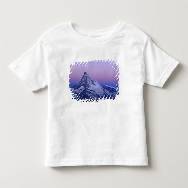 Camiseta Infantil Matterhorn ao amanhecer, Zermatt, Alpes Suíços, (Frente)