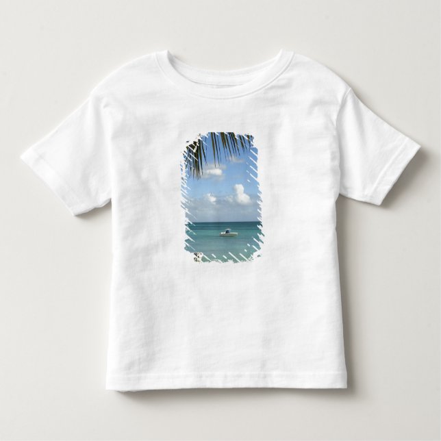 Camiseta Infantil Maurício, Grand Baie. Barcos ancorados no (Frente)