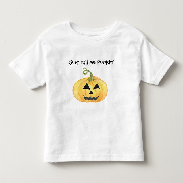 Camiseta Infantil Me Chame de Jack O'lantern (Frente)