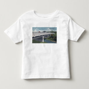 Camiseta Infantil Medford, Oregon - opinião da ponte da angra do