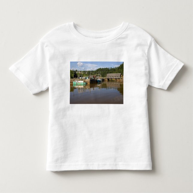 Camiseta Infantil Médio na Baía de Fundy na Rua. (Frente)
