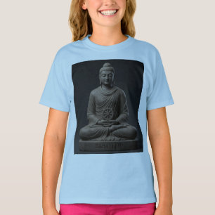 Camiseta Infantil Meditativa Gautam Buddh Arte D