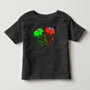 Camiseta Infantil Medusa bonitos dos desenhos animados do vetor