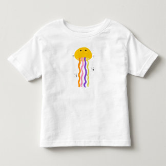 Camiseta Infantil Medusa Colorida e Divertida Ondulando no Oceano Ca