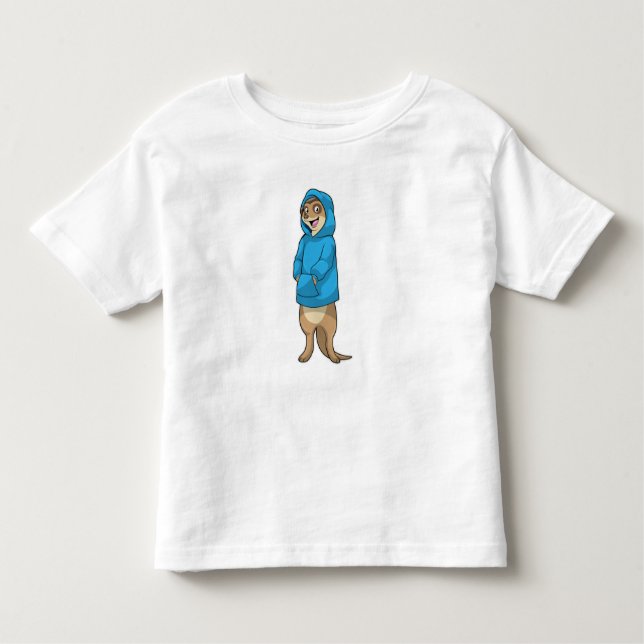 Camiseta Infantil Meerkat com Hoodie (Frente)