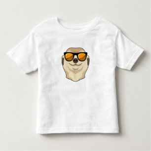 Camiseta Infantil Meerkat com óculos de sol