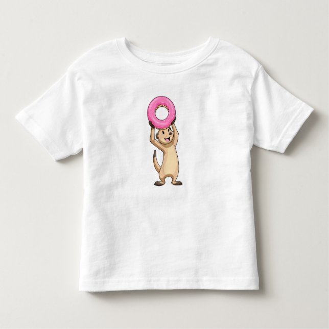 Camiseta Infantil Meerkat com Rosquinha (Frente)