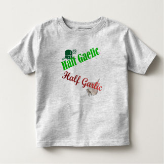 Camiseta Infantil Meia criança do gaélico/parcialmente do alho (o