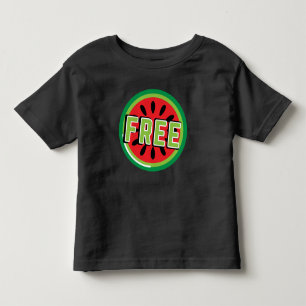 Camiseta Infantil Melancia da Palestina Livre - Liberdade para a Pal