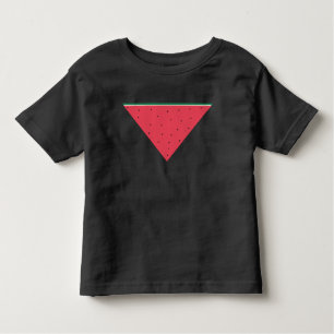Camiseta Infantil Melancia sobre resistência ao triângulo vermelho i