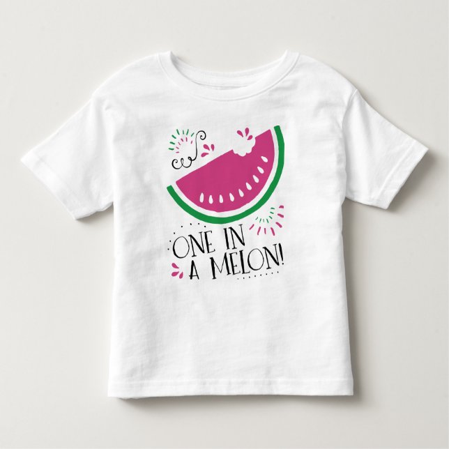 Camiseta Infantil Melancia uma em um melão para o bebê (Frente)