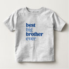 Camiseta Infantil Melhor Cinza do Big Brother com Blue Text Boy