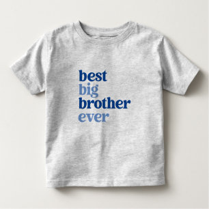Camiseta Infantil Melhor Cinza do Big Brother com Blue Text Boy