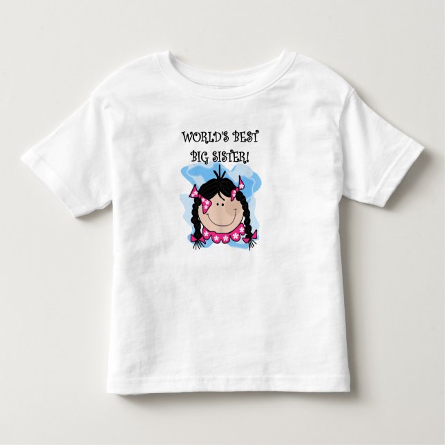 Camiseta Infantil Melhor Irmã do Mundo (Frente)