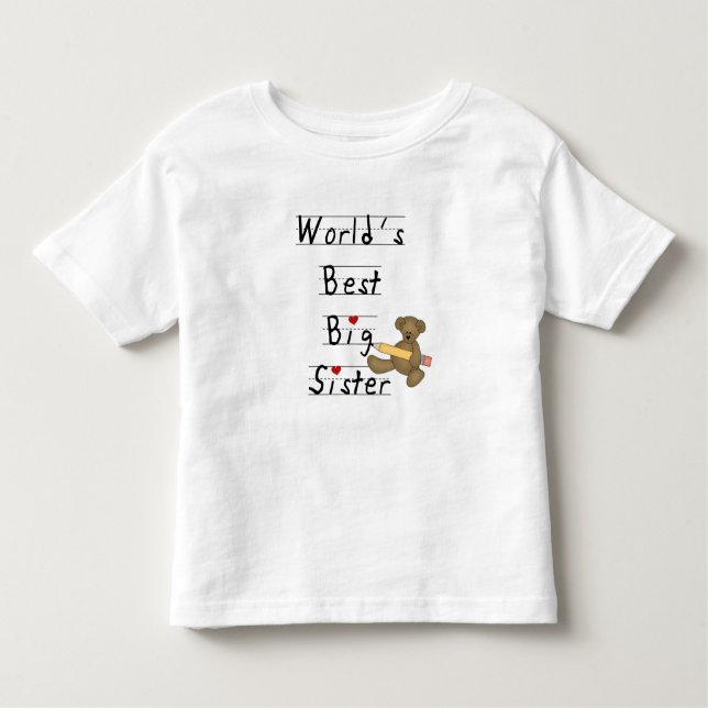 Camiseta Infantil Melhor Irmã do Mundo (Frente)