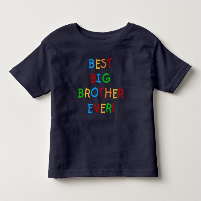 Camiseta Infantil Melhor Irmão Grande Nunca (Frente)