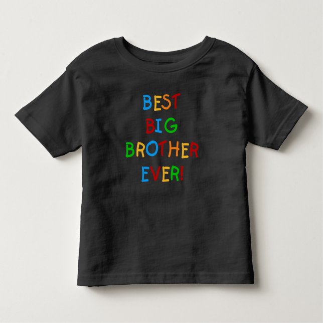Camiseta Infantil Melhor Irmão Grande Nunca (Frente)