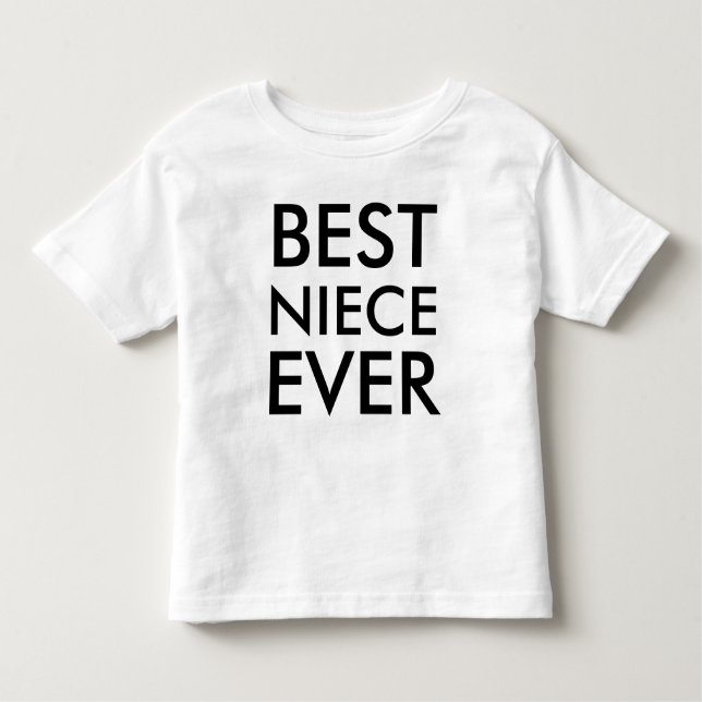 Camiseta Infantil Melhor Sobrinha Sempre Moderno Elegante Minimalist (Frente)