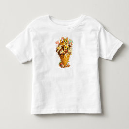 Camiseta Infantil Melhores Amigos Gato e Cachorro