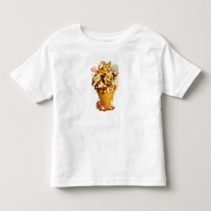 Camiseta Infantil Melhores Amigos Gato e Cachorro