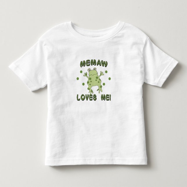Camiseta Infantil Memaw ama-me sapo (Frente)