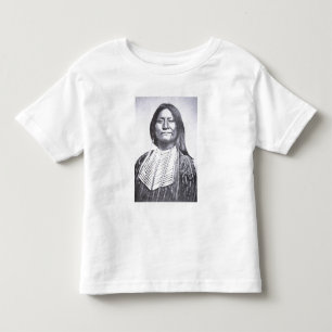 Camiseta Infantil Membro duma tribo do Comanche, 1872 (foto de b/w)