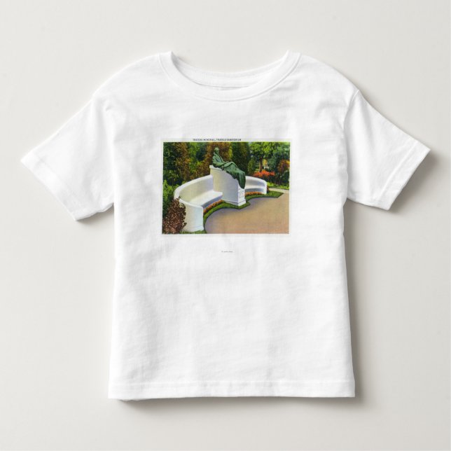 Camiseta Infantil Memorial de Trudeau, cena do sanatório de Trudeau (Frente)