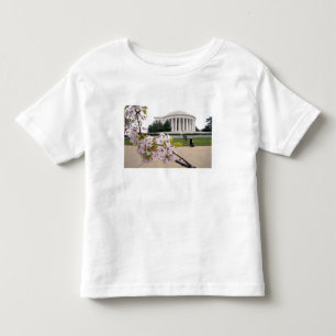 Camiseta Infantil Memorial Thomas Jefferson com flores de cerejeira