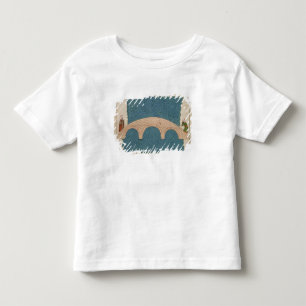 Camiseta Infantil Memorie Turchesche que descreve a ponte de Galata