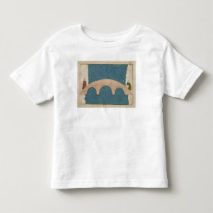 Camiseta Infantil Memorie Turchesche que descreve a ponte de Galata